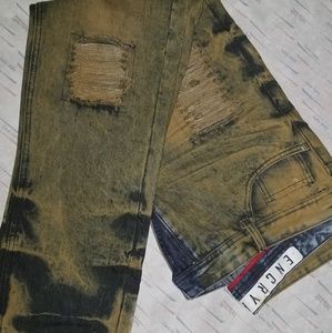 Distressed jeans